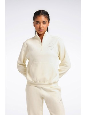 TeknoKapsül Q3 Ide Fleece Mıdlayer Bej Kadın Sweatshirt