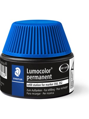 TeknoKapsül Staedtler 488 50-3 Lumocolor Parmanent Markör Mürekkep Mavi