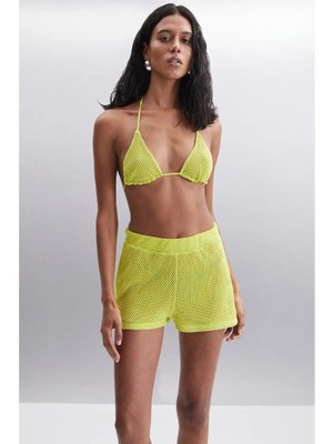 TeknoKapsül Azara Kadın %100 Pamuk Slim Lime Bikini