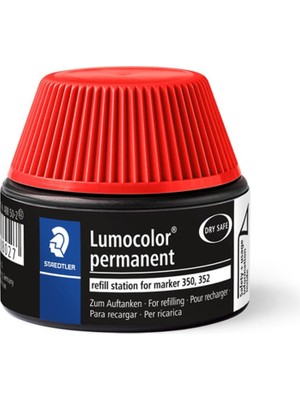 TeknoKapsül Staedtler 488 50-2 Lumocolor Parmanent Markör Mürekkep Kirmizi