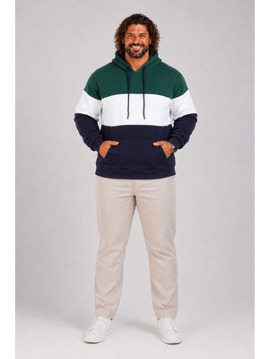 Moc Grande Mocgrande Büyük Beden Kapüşonlu 3ip Sweat MG 25725 NEFTI