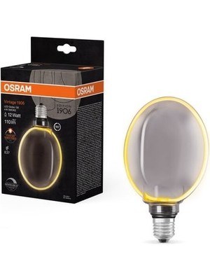 TeknoKapsül Vintage 1906 Globe Flament 4W 110LM 1800K E27 Duy Dim Edilebilir Konforlu Sıcak Beyaz Işık Ampul