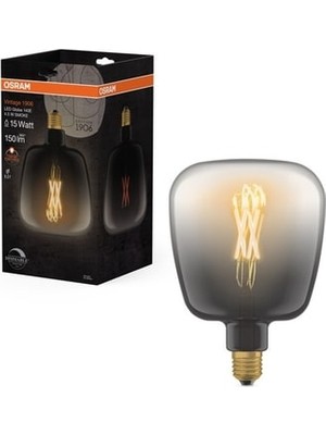 TeknoKapsül Vintage 1906 Globe Flament 4.5W 150LM 1600K E27 Duy Dim Edilebilir Konforlu Sıcak Beyaz Işık Ampul