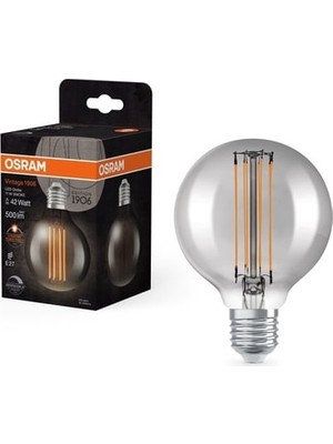 TeknoKapsül Vintage 1906 Globe Flament 11W 500LM 1800K E27 Duy Dim Edilebilir Sıcak Konfor Işık Ampul