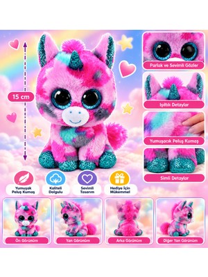 Marka Kolik Peluş Unicorn Gumball 15 cm