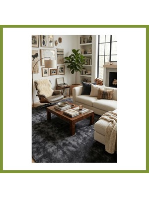 Bezos Youdayhomecollection Poly Peluş Halı Model Oturma Odası Halısı · Ebat: 100X100 Vlr