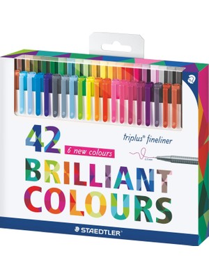 Esplendor Staedtler Triplus Fineliner 42 Renkli Fineliner Kalem, Multicoloraa