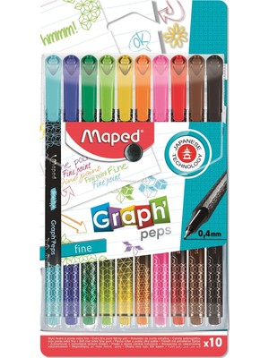 Esplendor Maped Offis ve Kırtasiye 749050 Desenli Fineliner Keçeli Kalem