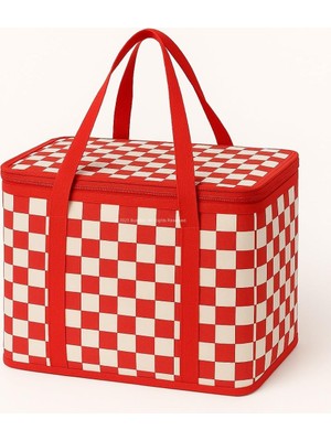 KSB Store Busstier 25 Lt Termos Çanta, 33X22X22 cm Piknik ve Kamp Soğutucu Çanta, Suya Dayanıklı Iç Kaplama, Geniş Hacimli Taşınabilir Soğuk Tutucu, Fermuarlı