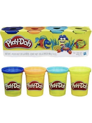 KSB Store Play-Doh Tatlı Renkler Oyun Hamuru 4'lü Paket Her Biri 113 G (4 Oz) Kutu 2 Yaş ve Üzeri Çocuklar Için Sanat ve El Işi Etkinlikleri ile Parti