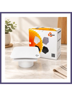 Teknokapsül 100 mm Plastik Banyo Tuvalet Aspiratörü 12W Bzsth