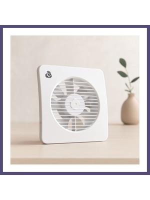 Teknokapsül 150 mm Plastik Banyo Tuvalet Aspiratörü 20W 320 M3/h Bzsth