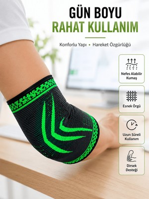 Astraltech Fitness Dirsekliği Kompresyonlu Dirsek Destekliği Tenisçi Dirseği Spor Koruyucu