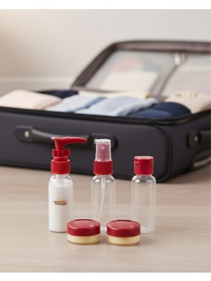 SBN - Store Seyahat Için 5’li Şeffaf Kozmetik Organizer Seti