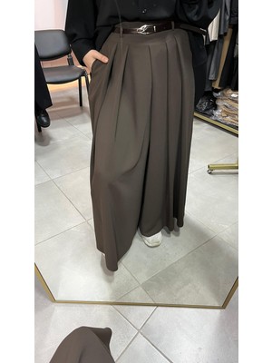 Elikra Pileli Etek Pantolon 2143