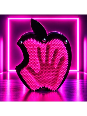 Kuzey Oyuncak Vıp Yüksek Kalite Büyük Boy Pink Apple 3D Pinart Çivi Sanatı Pembe Elmalı Pinart Çivi Sanatı Pembe