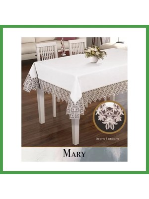 Soi Home Keten Masa Örtüsü Tablecloth 155X220 cm Yemek Masası Örtüsü Maria Model Kapiçino Soı