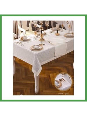 Soi Home 8 Kişilik Yemek Takımı 10 Parça Supla 160 × 220 cm Şık Masa Takımı Soı
