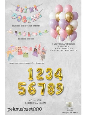 Herovia Doğum Günü Parti Süsleme Seti Balon Zinciri