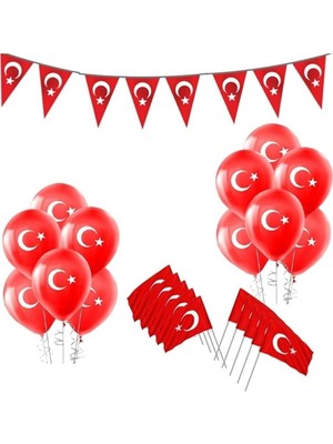 Herovia Nisan 29 Ekim Süslemeleri Bayram Set, 8979875689443