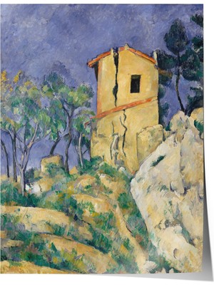 Zestia Paul Cézanne Premium Poster, Çatlak Duvarlı Ev, Provence Manzarası, No: 20570