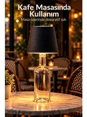 Sungur's Store Type C Girişli Şişe Lambası Dekoratif Konik Tasarım