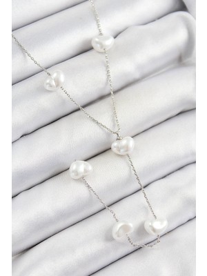 Yakup Tokatlı Moda Kalp Figürlü Pirinç Incili Kadın Kolye Y Renk