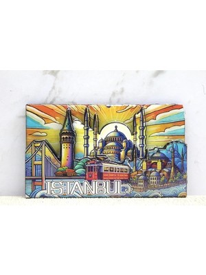 Yakup Tokatlı Moda Ytm- Ahşap Istanbul Temalı Magnet TCX4365