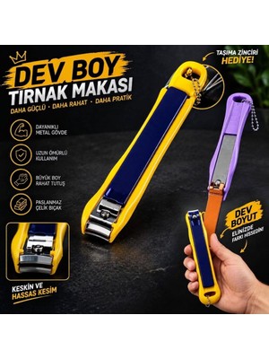 Melonika Büyük Boy Tırnak Makası 10 cm Paslanmaz Çelik Keskin Bıçaklı Ergonomik Tırnak Kesici Clz
