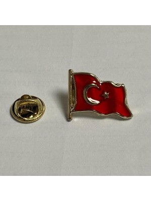Ahes Dalgalı Türk Bayraklı Yaka Rozeti, Dalgalıtürkbayraklırozet