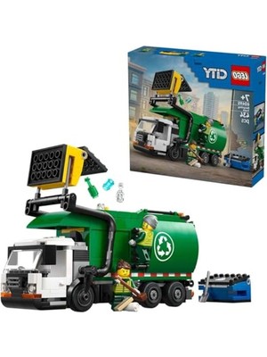 Şanal Minifigürlü Geri Dönüşüm Kamyonu Oyun Seti, LEGO City ile Eğlenceli