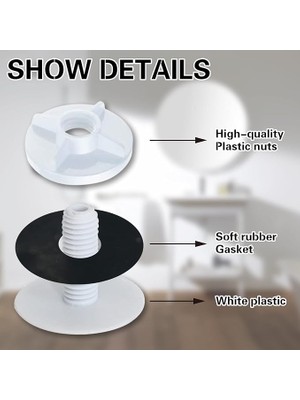 MSP Lavabo Delik Kapağı - 4 Adet Mutfak Lavabo Tapası Abs+Pp Malzeme Delik Kapağı Tezgah Alanı Için Su Sızıntısını Önler