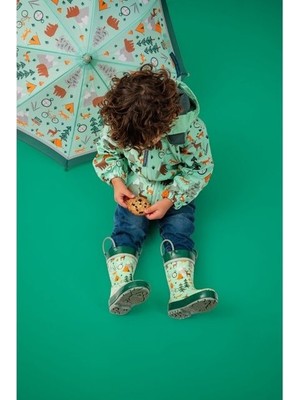 Stephen Joseph Çocuk Kapüşonlu Yağmurluk Outdoor Yeşil SJ860127
