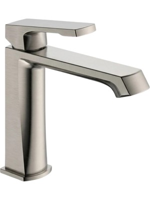 Valtemo Lavabo Bataryası Fırçalanmış Nikel Ayarlanabilir Su Akışlı