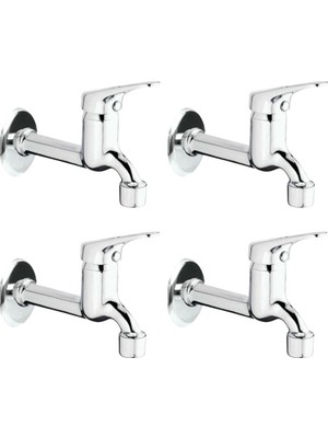 Marsilyan 4lü Aç Kapa Mix Lavabo Musluk Wc Lavabo Uzun Musluk Perlatörlü