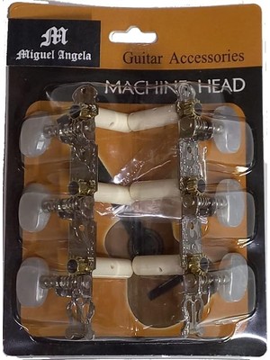 CetKing Klasik Gitar Burgusu Burgu Seti 3 Sağ ve 3 Sol - Professional Guitar Classical Guitar String Tuning Pegs Machine Heads