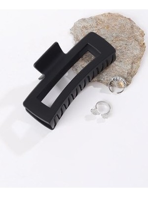CetKing Adet Büyük Renkli Kadın Mandal Toka (Siyah, Bag 9cm)