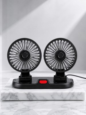 XML-040B3BC349A8D7E6  0401312349083  Araç ve Ev Kullanımına Uygun Çift Başlıklı Masaüstü Vantilatör  Ceptetoptan    Ev ve Yaşam > Ev ve Yaşam(Xml