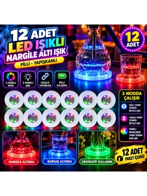 Ren.ga.renk Nargile Altı Işık 12’li Set Rengaren