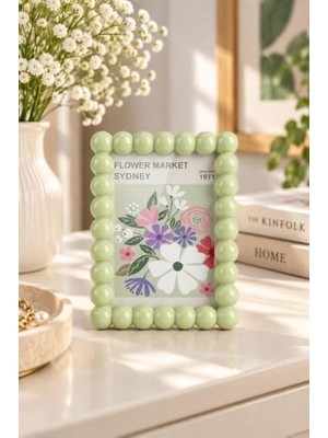 Esplendor Coverest Bubble Çerçeve 10X15 cm Boncuklu Tasarım Fotoğraf - Resim Çerçevesi - Ayarlanabilir Ayaklı, Dayanıklı Plastik, Standart Fotoğraf Boyutu