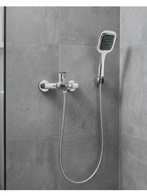 Milas Toptan mt Siyah Duş Seti El Duşu Başlığı Spiral Hortum Dayanıklı Banyo Duş Aksesuarı