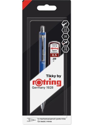 TeknoKapsül Rotring Tikky Mekanik Kurşun Kalem 0.5 Mm, Kırmızı/mavi + Uç Hediye - 1908507