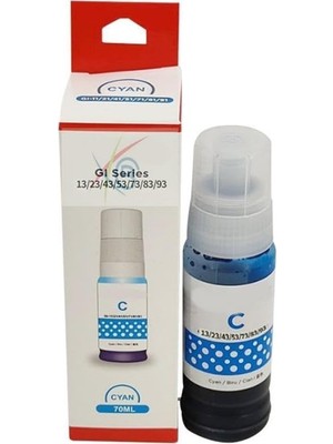 TeknoKapsül Canon Uyumlu Gı-43 Mavi Mürekkep (70ML./SISE)