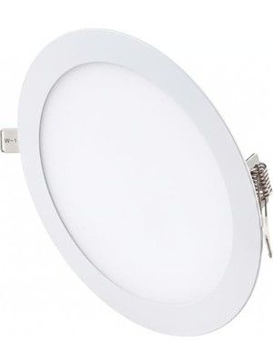 aklow akyoleticaret Cata CT-5169B 18 Watt 6400K Beyaz - Slim Sıva Altı LED Panel Armatür - Ince Kasa Yuvarlak Tavan Spot Lambası, Trafolu - 1 Adet