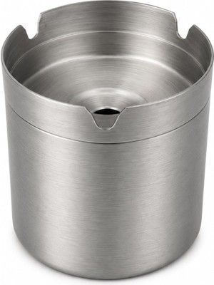 Str Store Paslanmaz Çelik Dumansız Küllük, Tamamı Metal Iç Dış Mekan Kokusuz Oto Kül Tablası