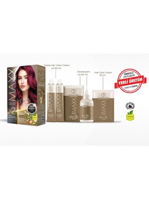 Str Store Beauty Expert Haır Color (Keratin)'li 1 Kutu (2 x 50 Ml) (Şarap Kızılı 4.65)