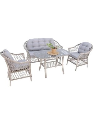 Velora Ikili Rattan Bahçe Oturma Grubu, Modern Tasarım, 707