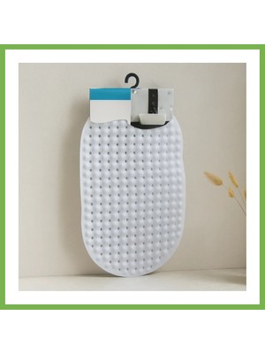 Bezos Oval Kaydırmaz Banyo Paspası 63 Vantuzlu Plastik 34X65 cm Umt