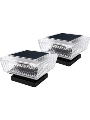 Esplendor Greentech Solar Kolon Başı ve Duvar Üstü Lambası, Şeffaf, 2 Adet, GT-SL51          [enerji Sınıfı A+++]