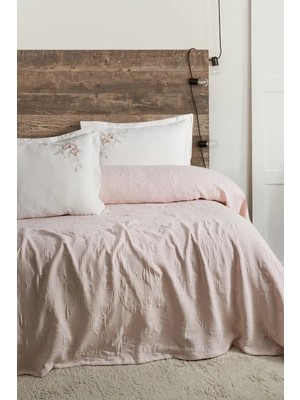 Colezium Şaheser Home Collection Yatak Örtüsü Seti Çift Kişilik Derek Pudra
